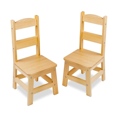 Melissa & Doug Solid Wood Chairs, PK 2 8789